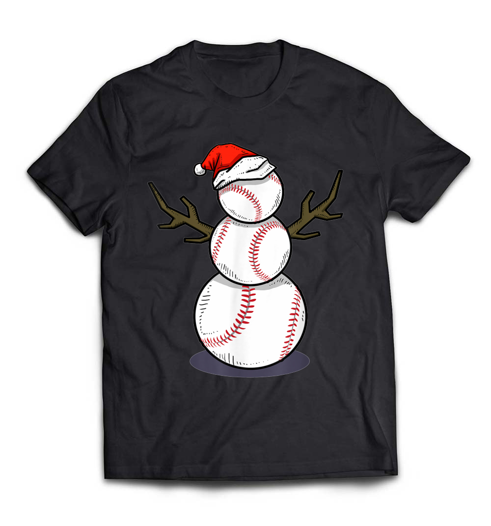 “Christmas in July Summer Baseball Snowman Party T-Shirt” – A Fun Summer Twist on Christmas